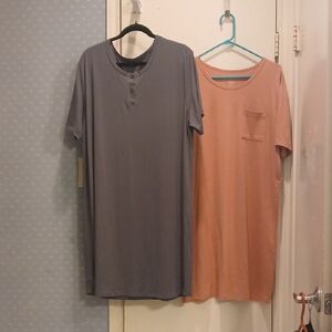 Elegant Women's Pajama Sleep Shirts - Qty 2